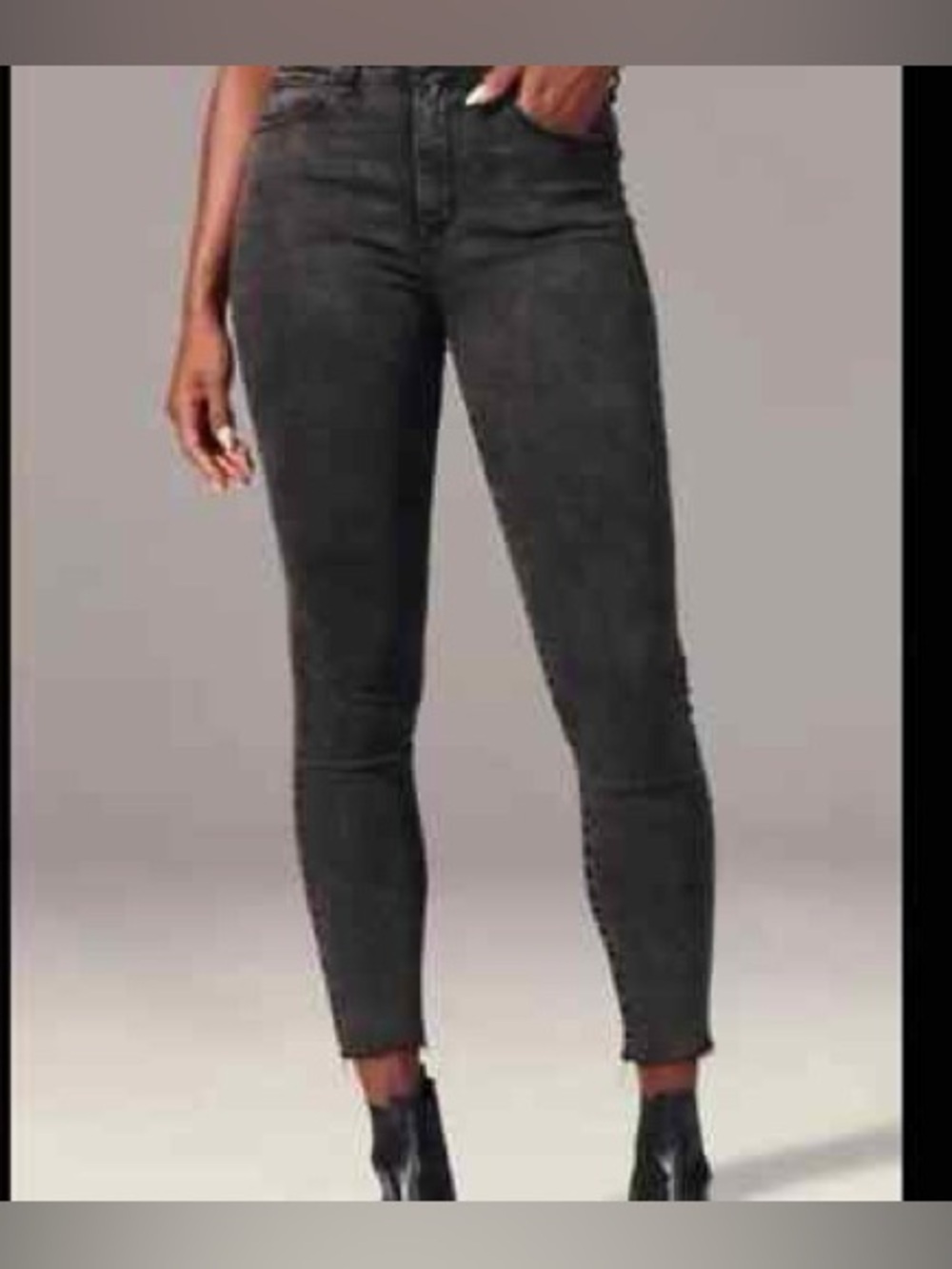 Abercrombie & Fitch Jeans Curve Love Girls Size 2 Super Skinny Ankle High Rise